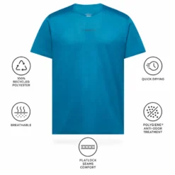 Maglietta da trail La Sportiva Pure T-Shirt Night Sky Chalk