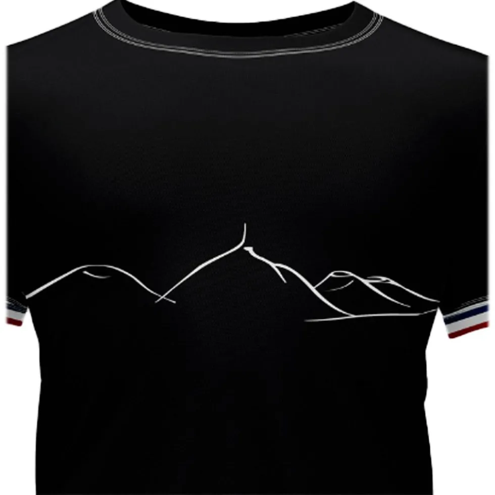 Maglietta da trail Le Colibri Frenchy L’auvergnat Noir