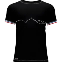 Maglietta da trail Le Colibri Frenchy L’auvergnat Noir