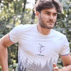 Maglietta da trail Le Colibri Frenchy Le Forestier Noir
