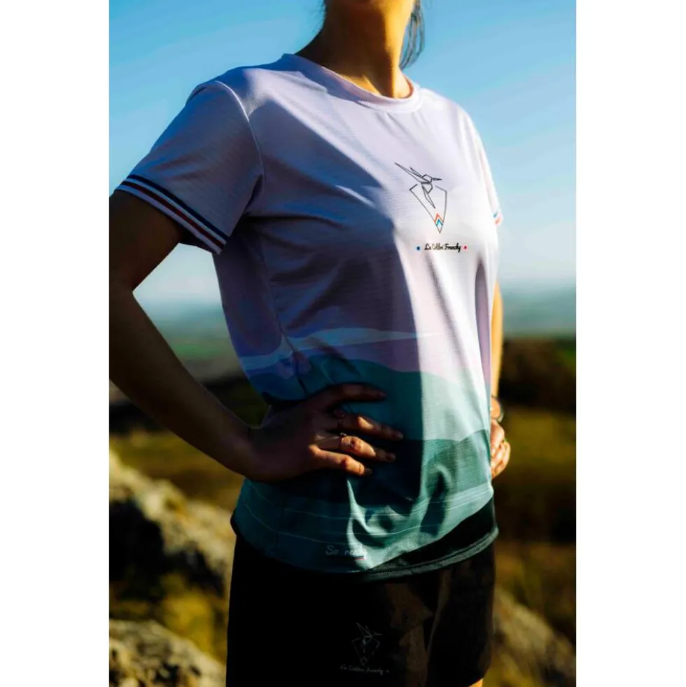 Maglietta da trail Le Colibri Frenchy Astrale Femme Lilac