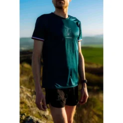 Maglietta da trail Le Colibri Frenchy Latitude Bleu Vert