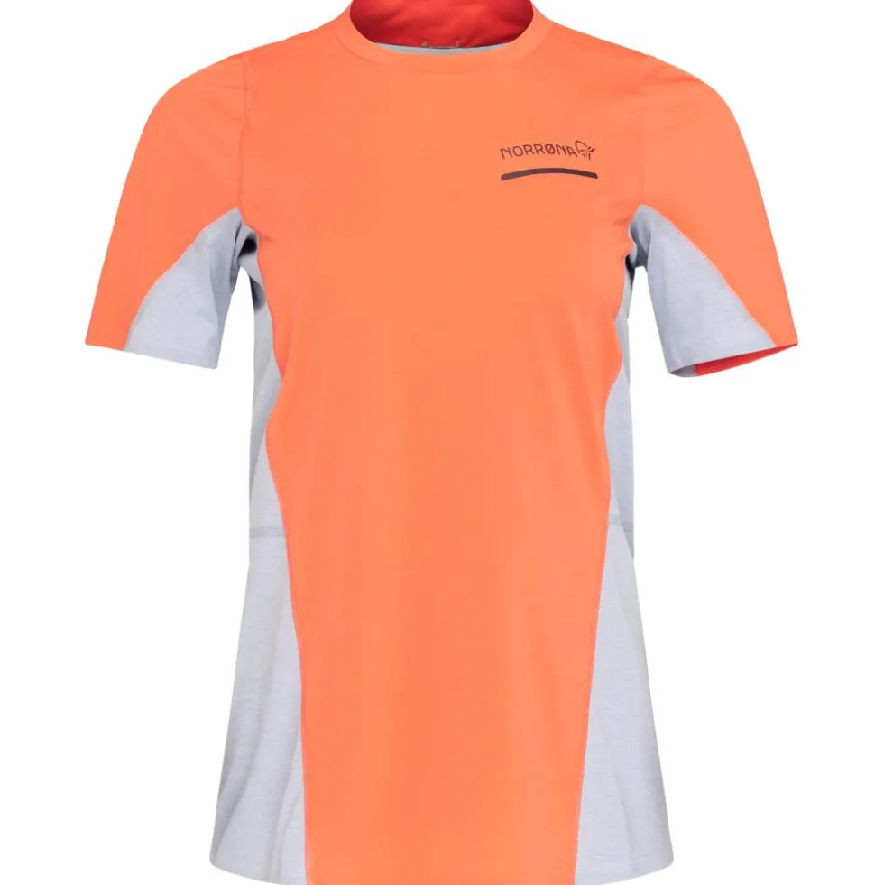 Maglietta da trail Norrona senja equaliser lightweight T-shirt W's Flamingo