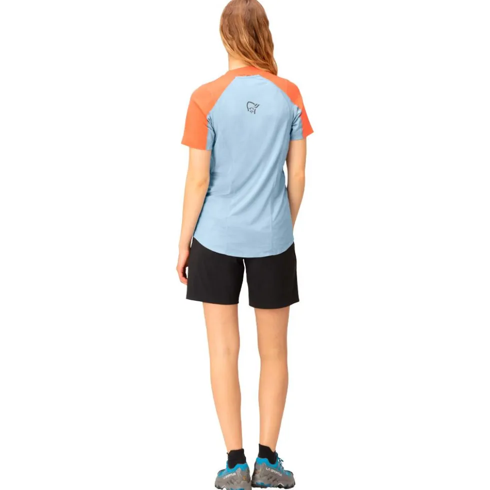 Maglietta da trail Norrona senja equaliser lightweight T-shirt W's Flamingo