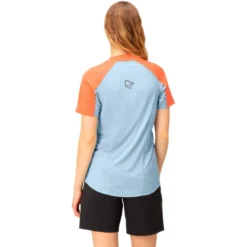 Maglietta da trail Norrona senja equaliser lightweight T-shirt W's Flamingo