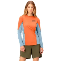 Maglietta da trail Norrona senja equaliser lightweight Long sleeve W's Flamingo
