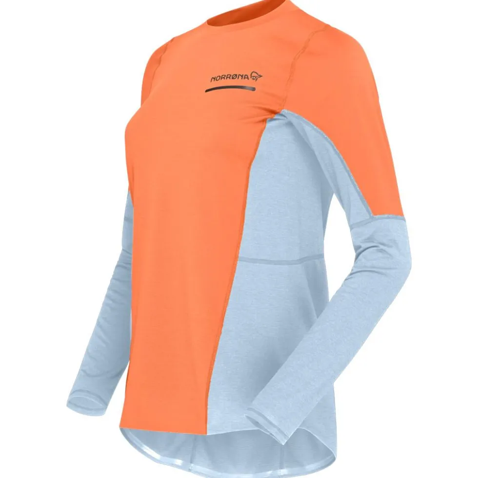 Maglietta da trail Norrona senja equaliser lightweight Long sleeve W's Flamingo