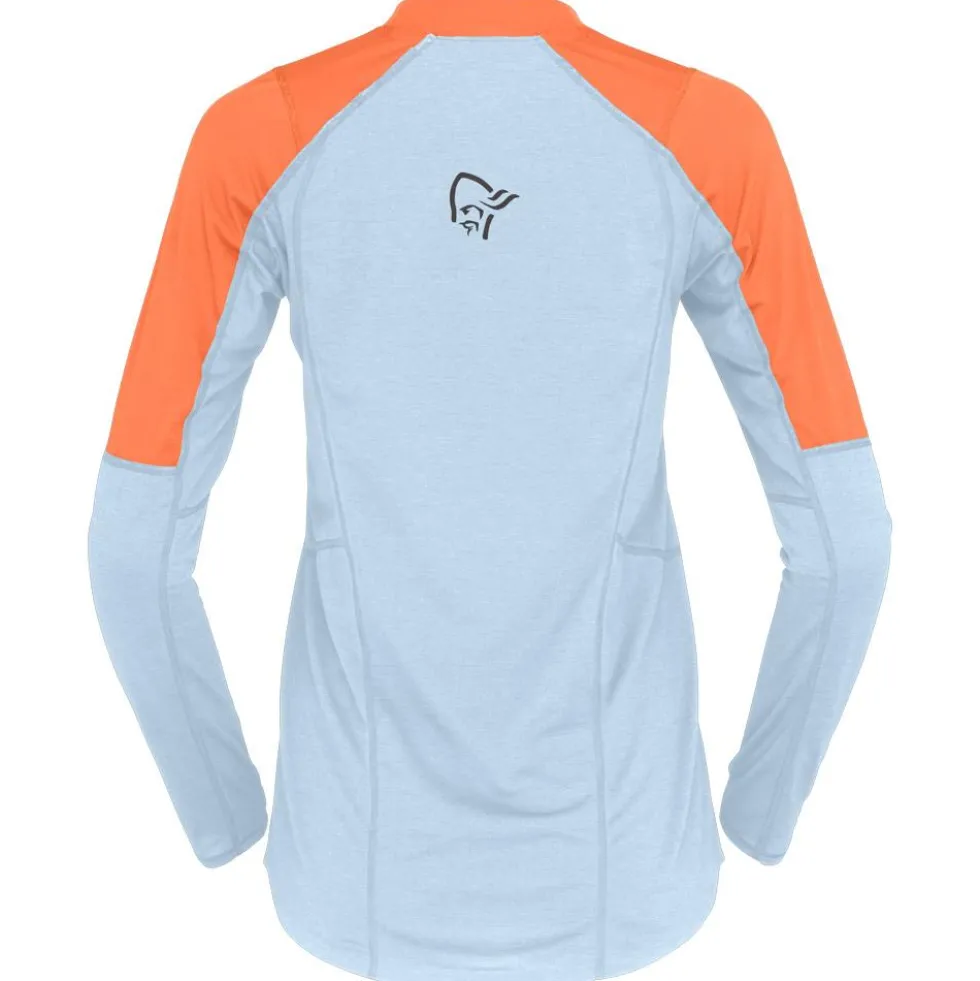 Maglietta da trail Norrona senja equaliser lightweight Long sleeve W's Flamingo