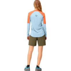 Maglietta da trail Norrona senja equaliser lightweight Long sleeve W's Flamingo