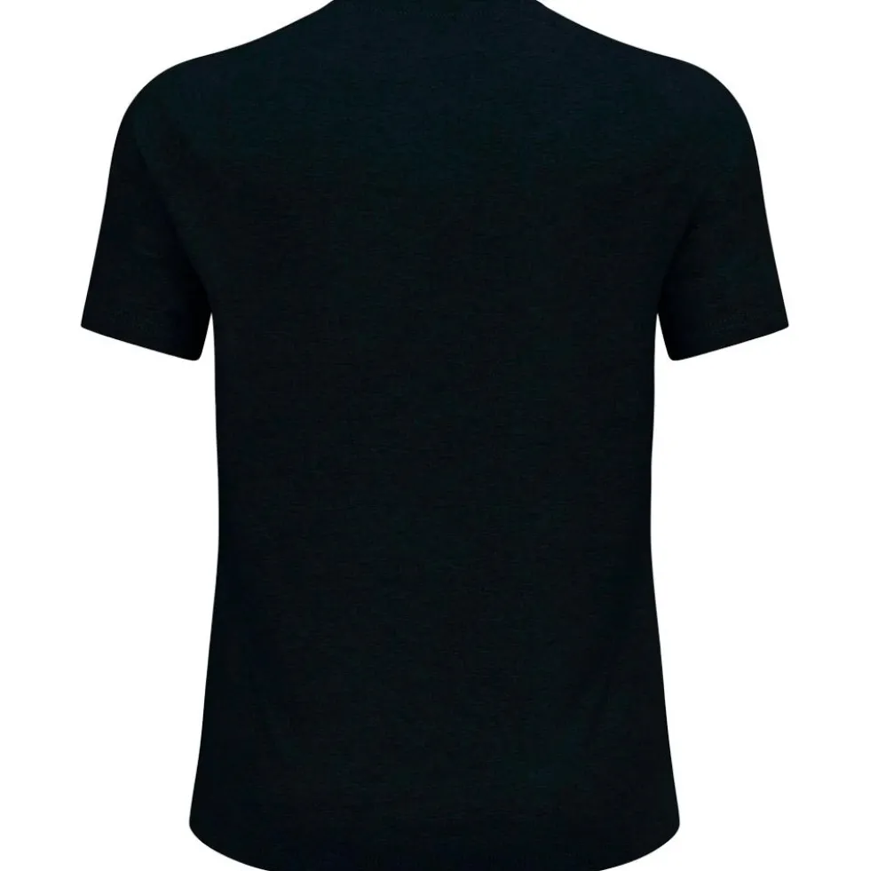 Maglietta da trail Odlo Essential 365 Tee Shirt Crew Neck Short Sleeve Black Melange