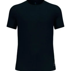 Maglietta da trail Odlo Essential 365 Tee Shirt Crew Neck Short Sleeve Black Melange