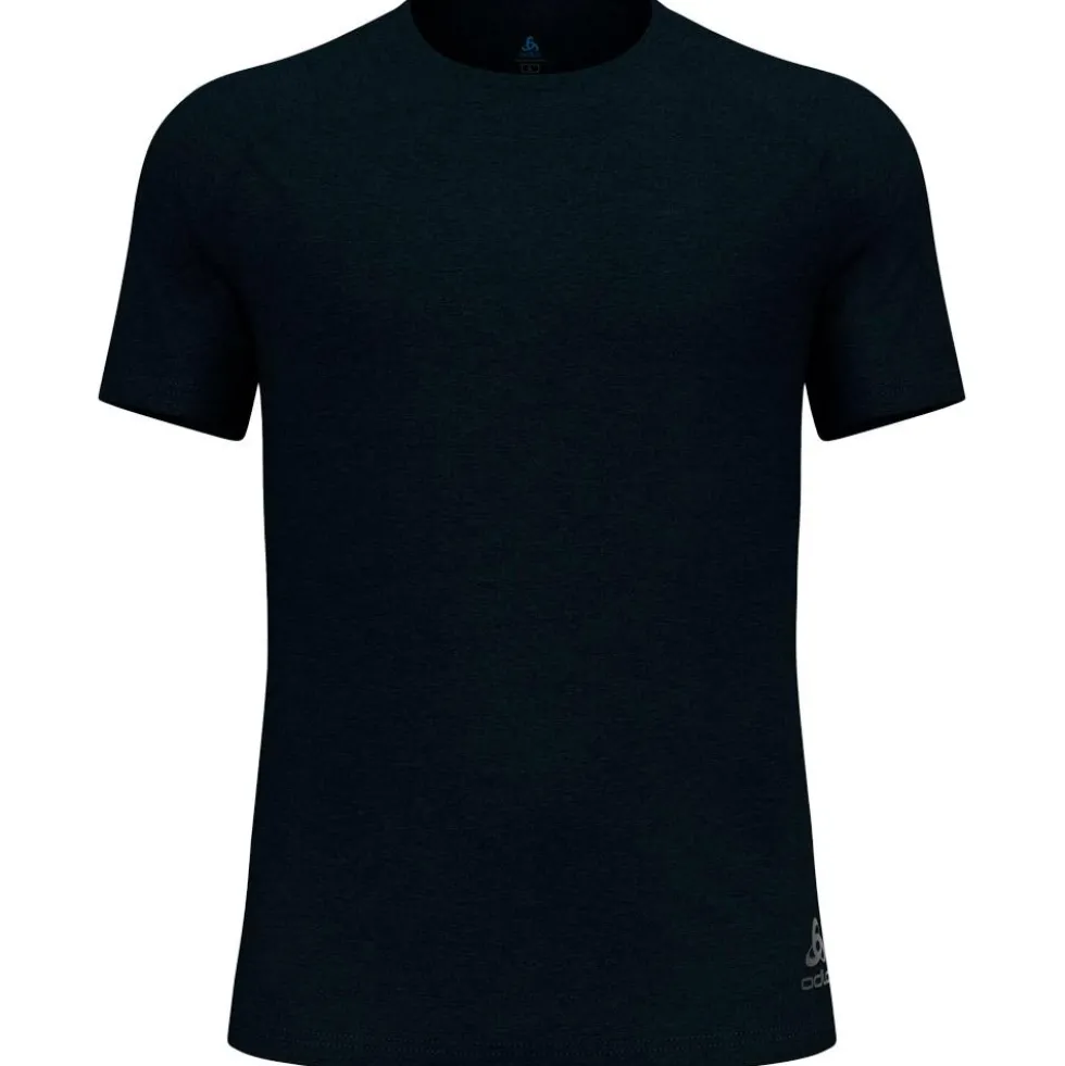 Maglietta da trail Odlo Essential 365 Tee Shirt Crew Neck Short Sleeve Black Melange