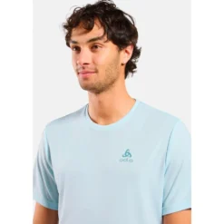 Maglietta da trail Odlo Essential Flyer Short Sleeve Baby Blue