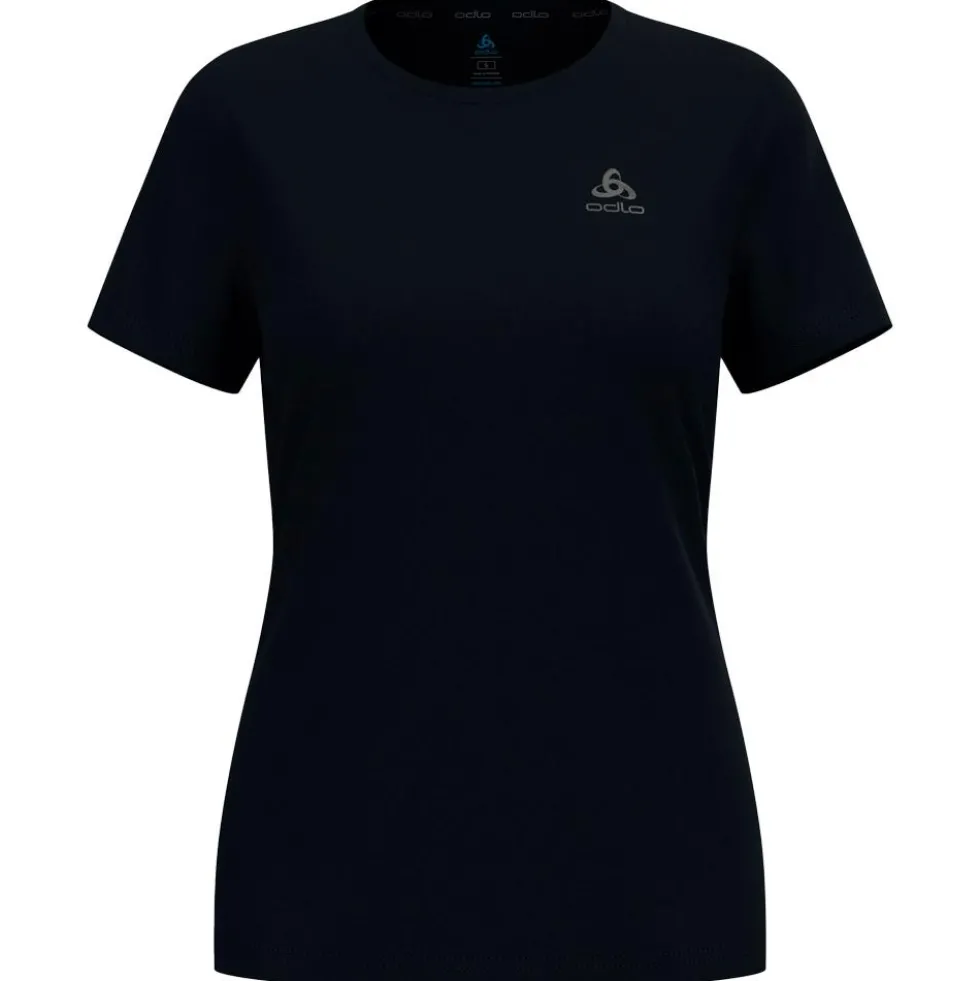 Maglietta da trail Odlo Tee Shirt Crew Neck Short Sleeve Essential Flyer Black