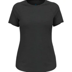 Maglietta da trail Odlo Tee Shirt Crew Neck Essential Short Sleeve Black Melange