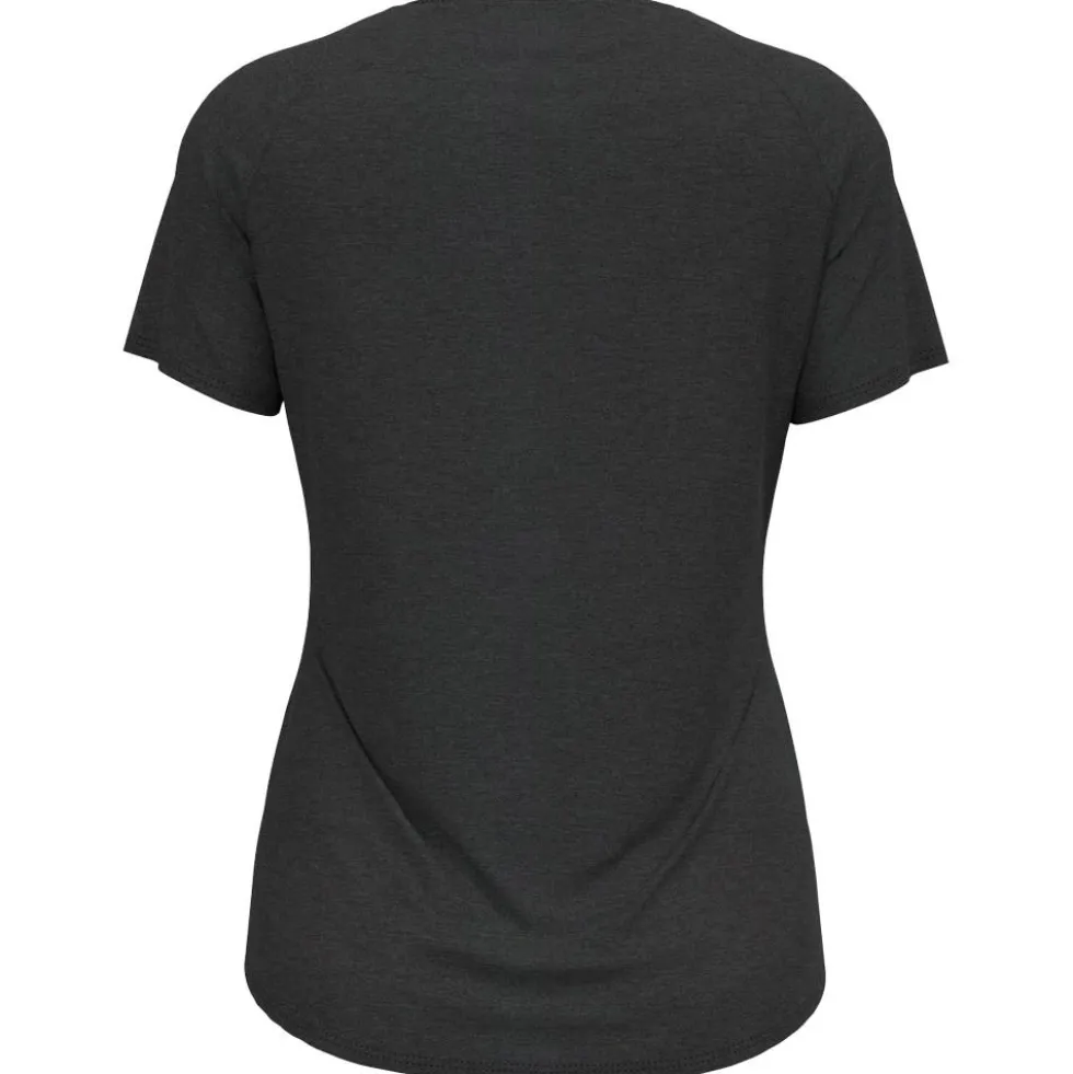 Maglietta da trail Odlo Tee Shirt Crew Neck Essential Short Sleeve Black Melange