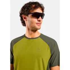 Maglietta da trail Odlo X Alp Trail Short Sleeve Guacamole Deep Depths