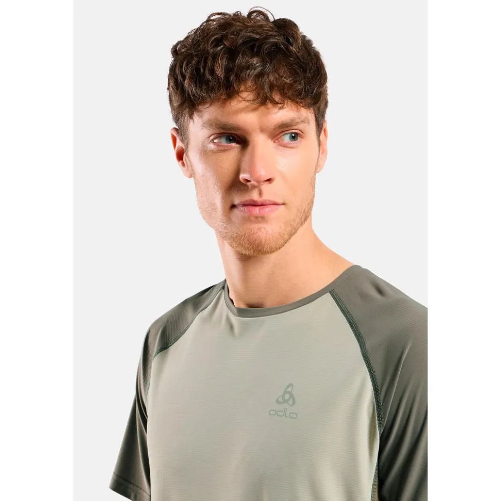 Maglietta da trail Odlo X Alp Trail Short Sleeve Vetiver Agate Gray