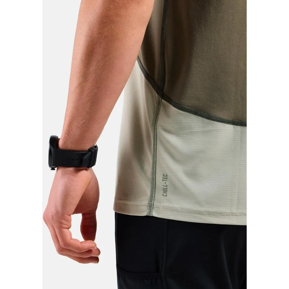 Maglietta da trail Odlo X Alp Trail Short Sleeve Vetiver Agate Gray