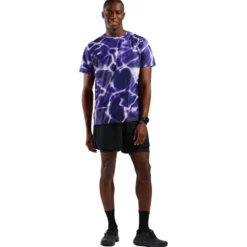 Maglietta da trail Odlo Zeroweight Chill Tec Print Short Sleeve Afterparty