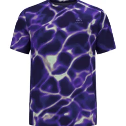Maglietta da trail Odlo Zeroweight Chill Tec Print Short Sleeve Afterparty