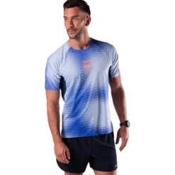 Maglietta da trail Rossignol Sapa Ultra Dazzle Blue Line Fogg