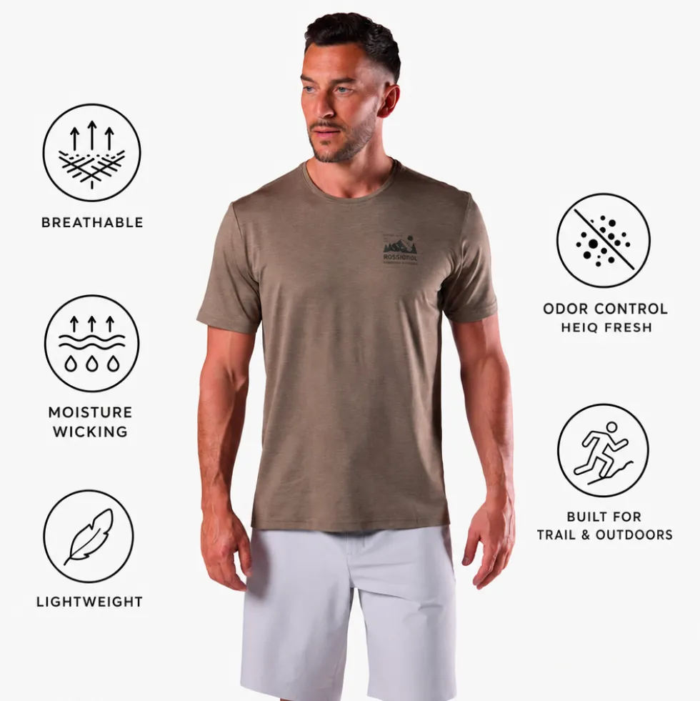 Maglietta da trail Rossignol Graphic Active Jungle Heather