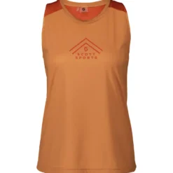 Maglietta da trail Scott Endurance Tech Tank W Rose Beige Braze Orange