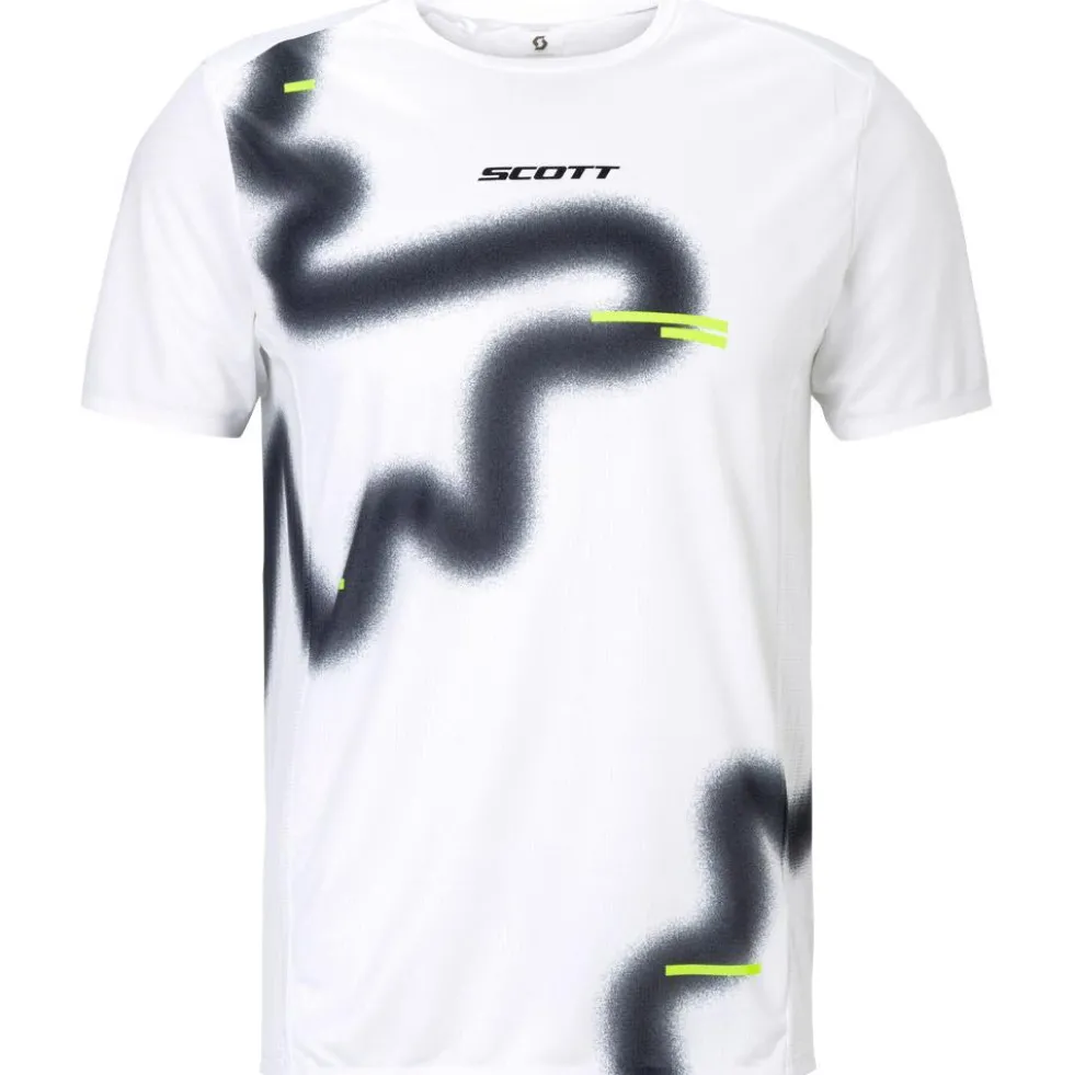 Maglietta da trail Scott Rc Run Short Sleeve White Black