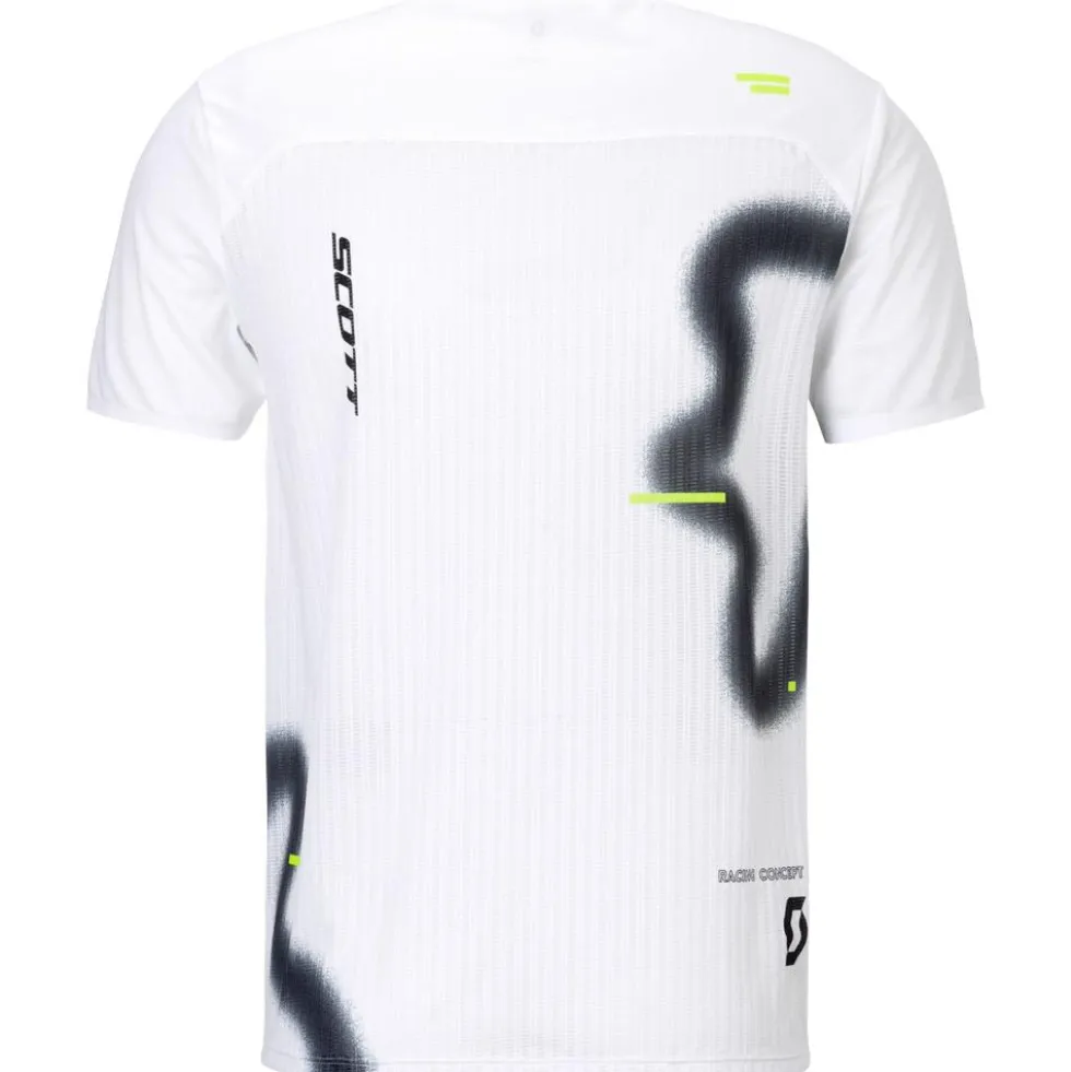 Maglietta da trail Scott Rc Run Short Sleeve White Black