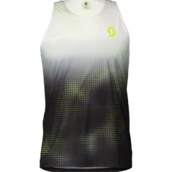 Maglietta da trail Scott RC Run Men's Tank White Yellow