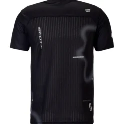 Maglietta da trail Scott Rc Run Short Sleeve Black Spray Grey