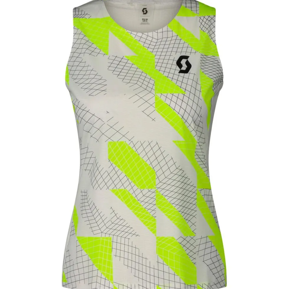 Maglietta da trail Scott Tank W's Rc Run White Black