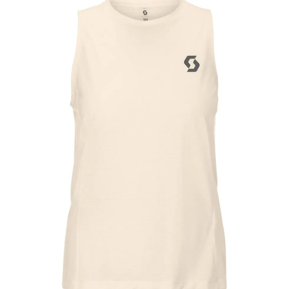 Maglietta da trail Scott Tank W's Endurance Light Cotton White