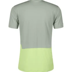 Maglietta da trail Scott Tee M's Endurance Tech Short Sleeve Spray Grey Acid Yellow