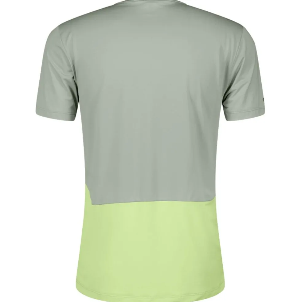 Maglietta da trail Scott Tee M's Endurance Tech Short Sleeve Spray Grey Acid Yellow