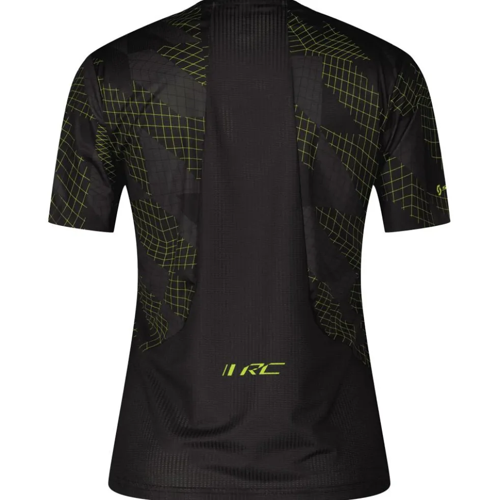 Maglietta da trail Scott Tee W's Rc Run Short Sleeve Black Yellow