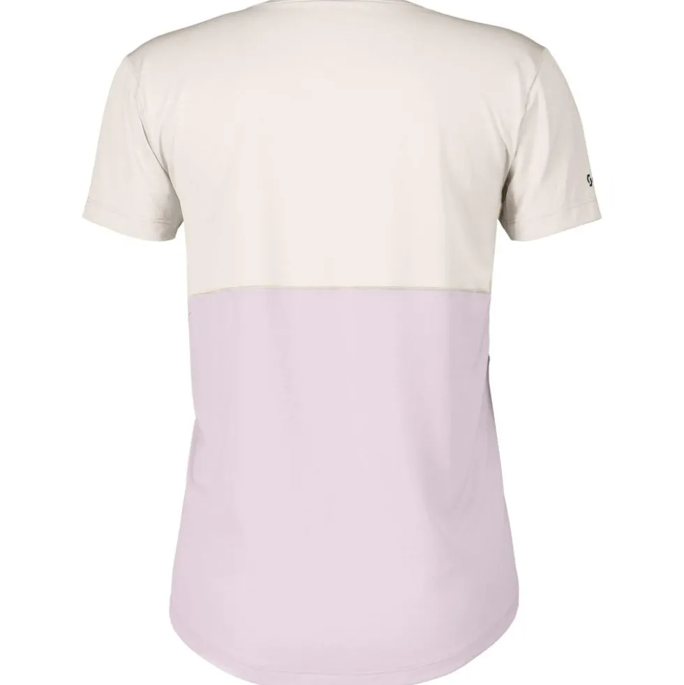 Maglietta da trail Scott W's Endurance Tech Short Sleeve Cotton White Bliss Pink