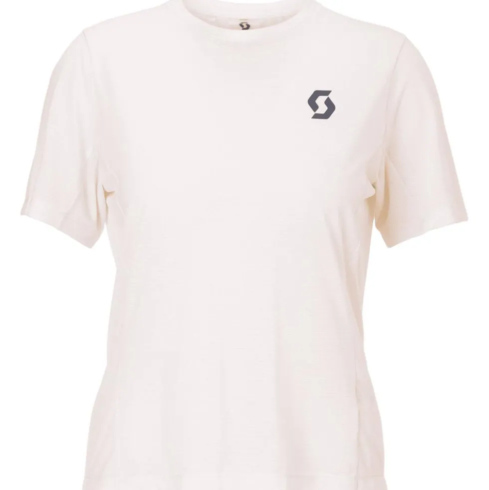 Maglietta da trail Scott W's Endurance Light Short Sleeve Cotton White