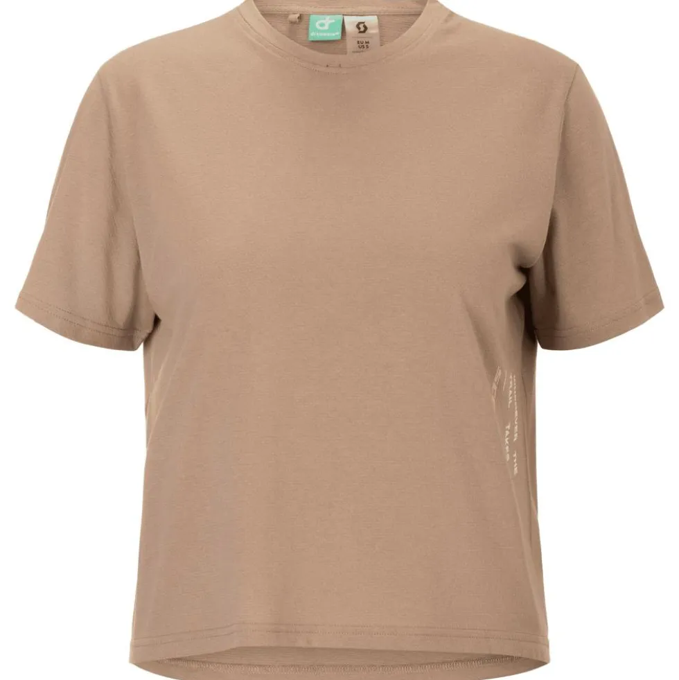 Maglietta da trail Scott W's Endurance Dri Short Sleeve Toast Beige Cotton White