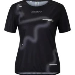 Maglietta da trail Scott W's Rc Run Short Sleeve Black Spray Grey