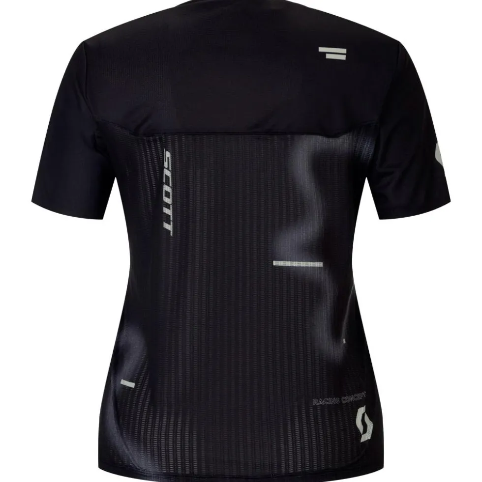 Maglietta da trail Scott W's Rc Run Short Sleeve Black Spray Grey