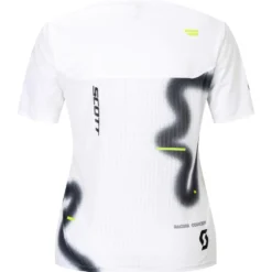 Maglietta da trail Scott W's Rc Run Short Sleeve White Black