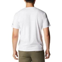 Maglietta da trekking Columbia M's Sun Trek SS Graphic Tee White / Multi C Graphic