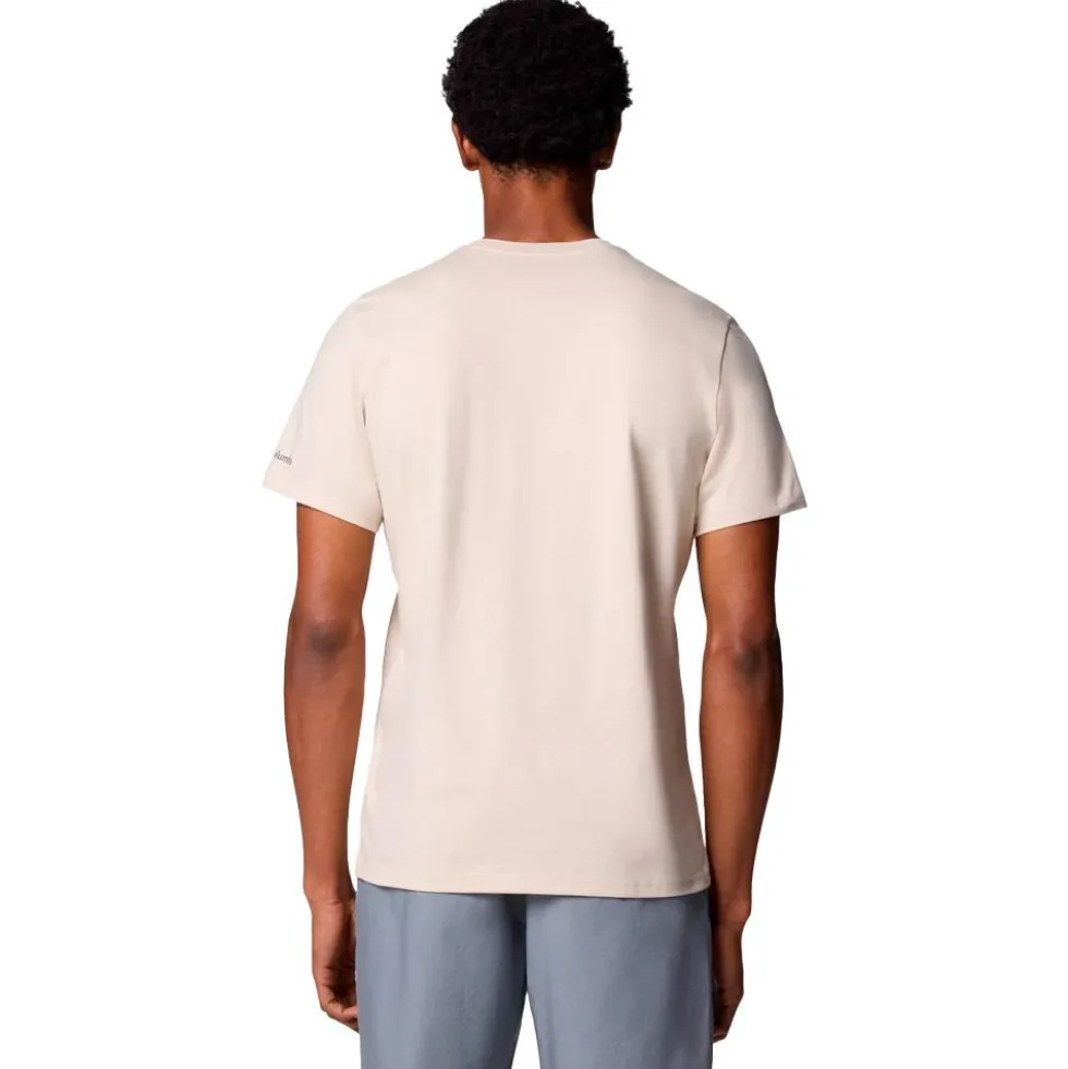 Maglietta da trekking Columbia Path Lake Graphic Tee II Dark Stone Peaceful Perspective