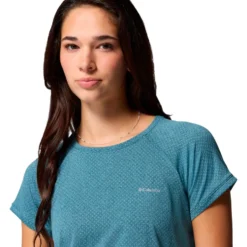 Maglietta da trekking Columbia Bogata Bay Short Sleeve Everblue