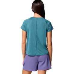 Maglietta da trekking Columbia Bogata Bay Short Sleeve Everblue