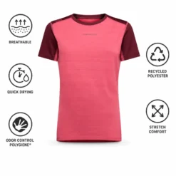 Maglietta da trekking La Sportiva Sunfire T-Shirt W Rosebay Redwood