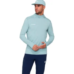 Maglietta da trekking Mammut Selun Fast Light Sun Hoody Nebla