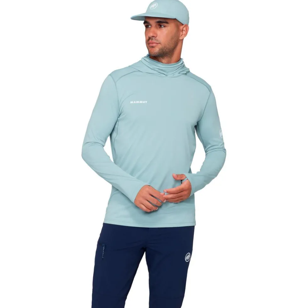 Maglietta da trekking Mammut Selun Fast Light Sun Hoody Nebla